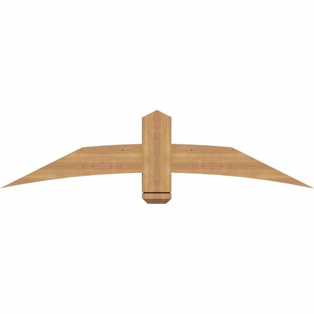 Ekena Millwork Bellingham Timber Gable Bracket, Western Red Cedar, 60"W x 15"H x 3 1/2"D x 5 1/2"F, 6/12 Pitch GBW060X15X0406BEL00SWR